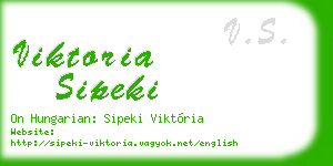 viktoria sipeki business card